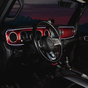 Jeep Wrangler JL LED Dash Strip Kit - Interior - ORACLE Lighting - Dynamic ColorSHIFT - `18-`23